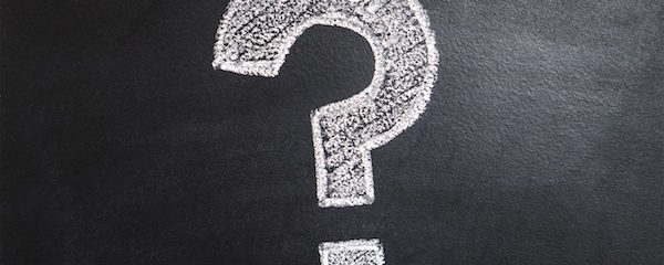 question mark on a blackboard