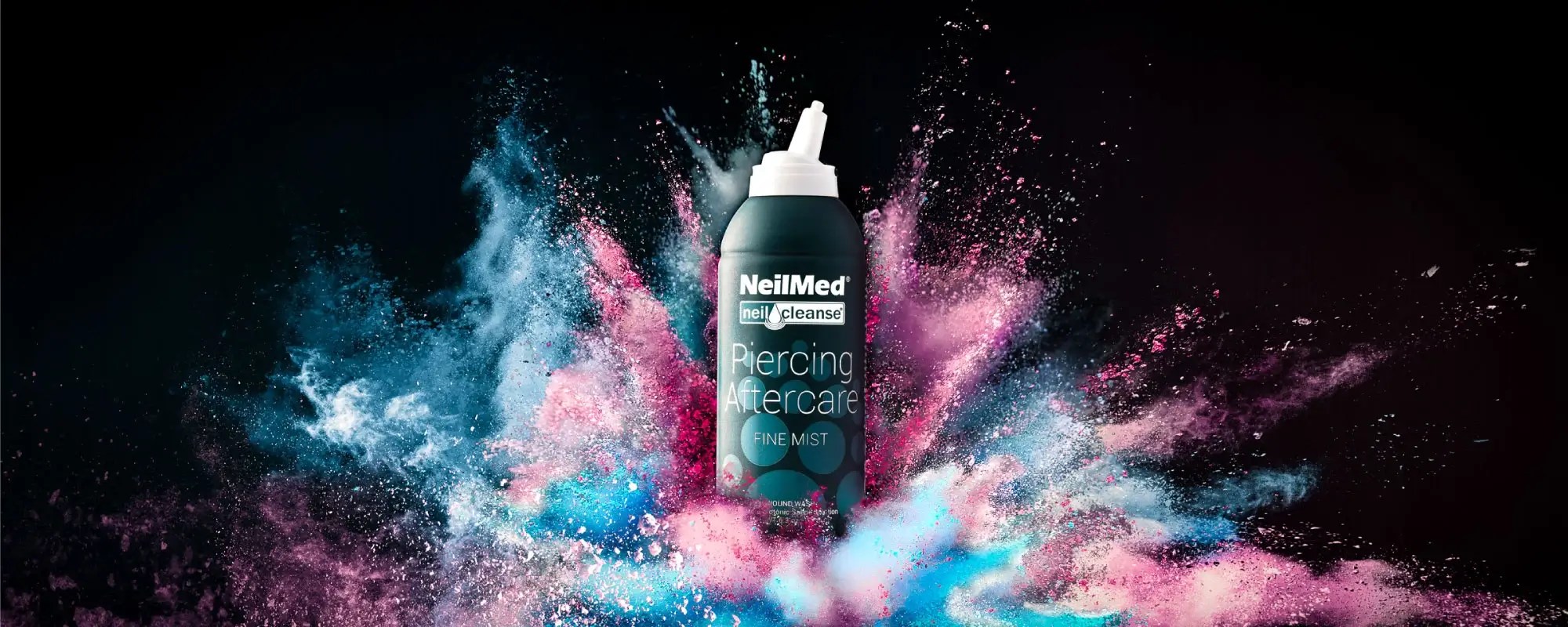 Colorful Powder Explosion NeilMed Piercing Aftercare