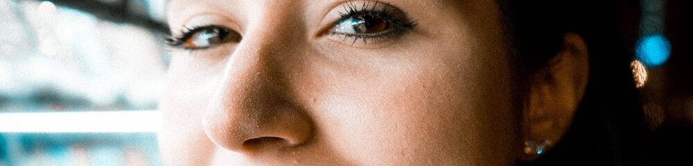Woman with tongue piercing