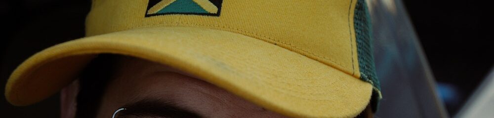 Close up of eyebrow piercing