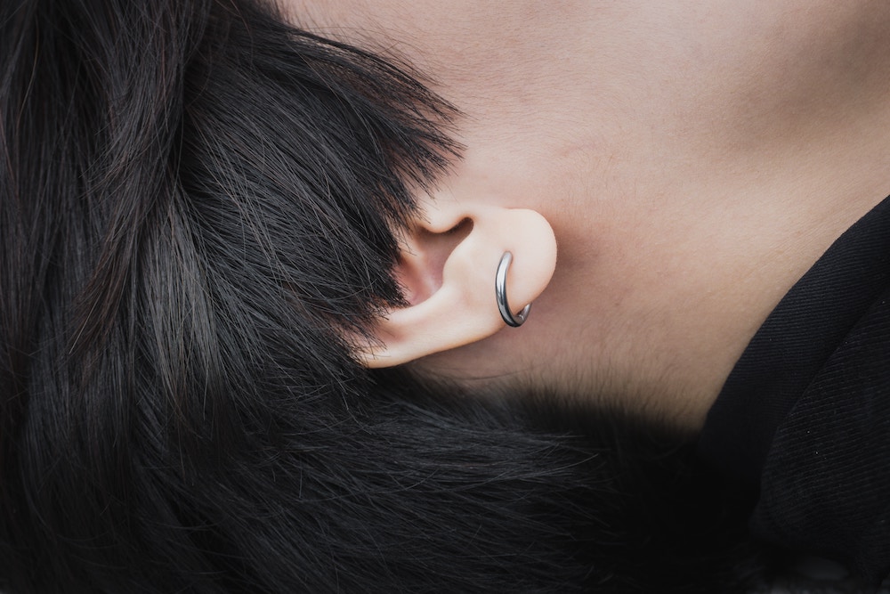Buy M Men Style Men Gothic Skeleton Head Titanium Piercing Jewelry Silver Stainless  Steel Earrings Online  Get 66 Off