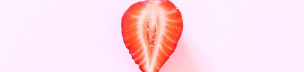 Half of a strawberry